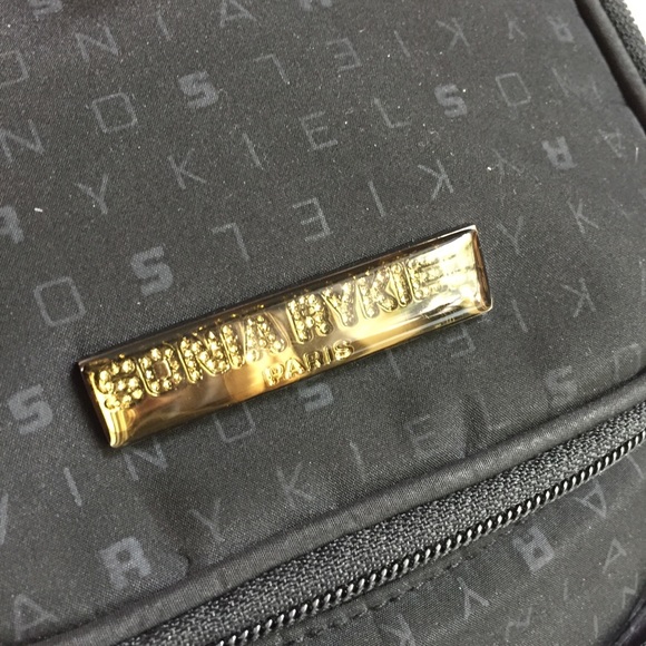 SONIA RYKIEL BLACK MONOGRAMMED BACKPACK main image 4